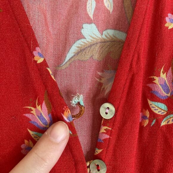 Spell Red and Blue Maxi Dress - Picture 7 of 15